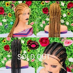 COPY - HANDMADE BRAIDED SLL BACK WIGS ON FULL LACE 40"
